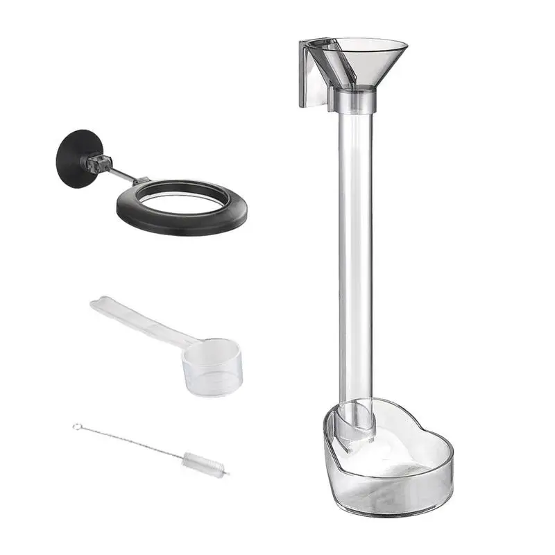 

Aquarium Fish Feeder Tube Clear Fish Tank Shrimp Feeder Tube Tray Clear Fixed-Point Storage Feeding Dish Bowls Fish Tank Feeding