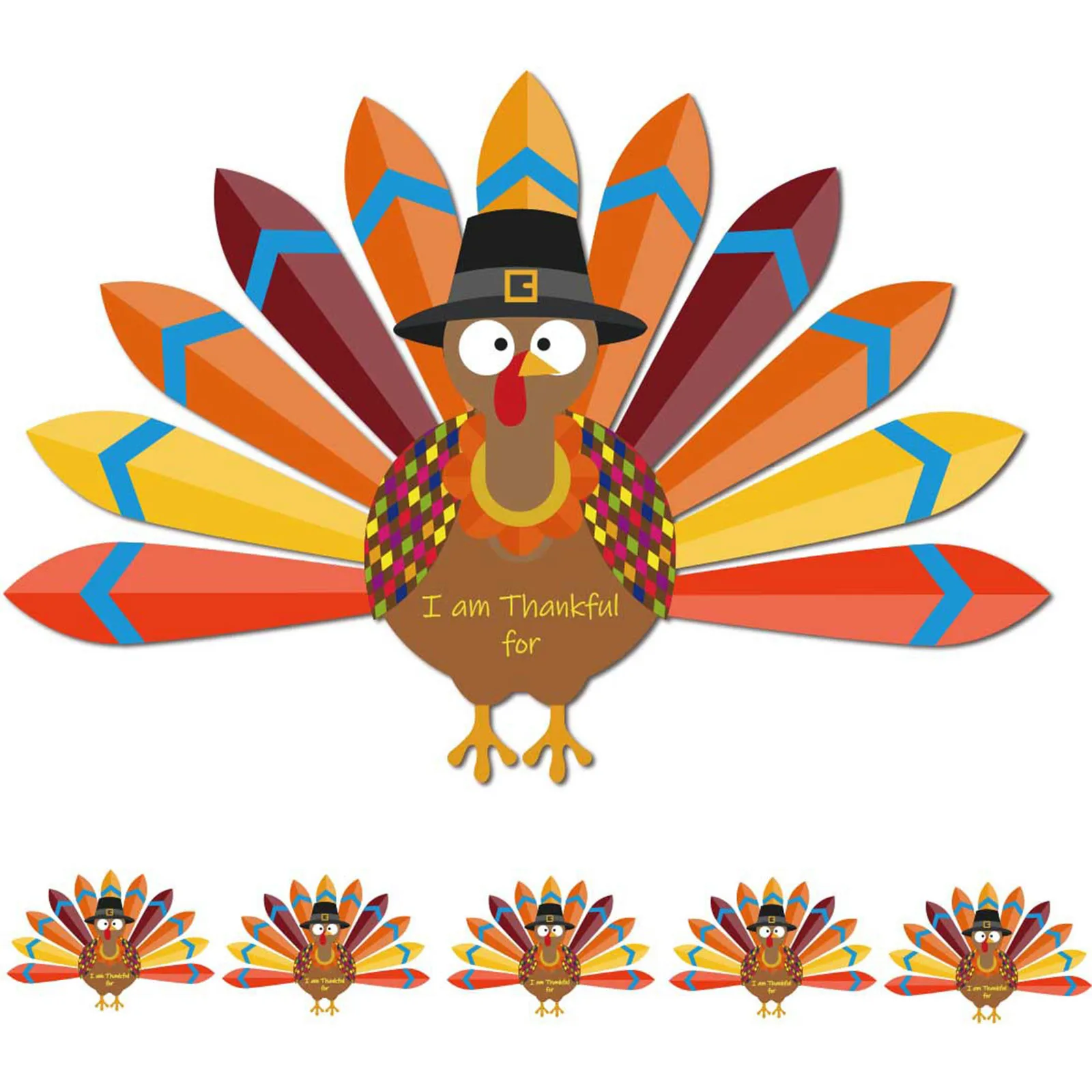 

5Pcs Thanksgiving Turkey Craft Toy Kit, 5 Turkeys, Party Activities Toys For Children party Gifts toys for Children 2023 new