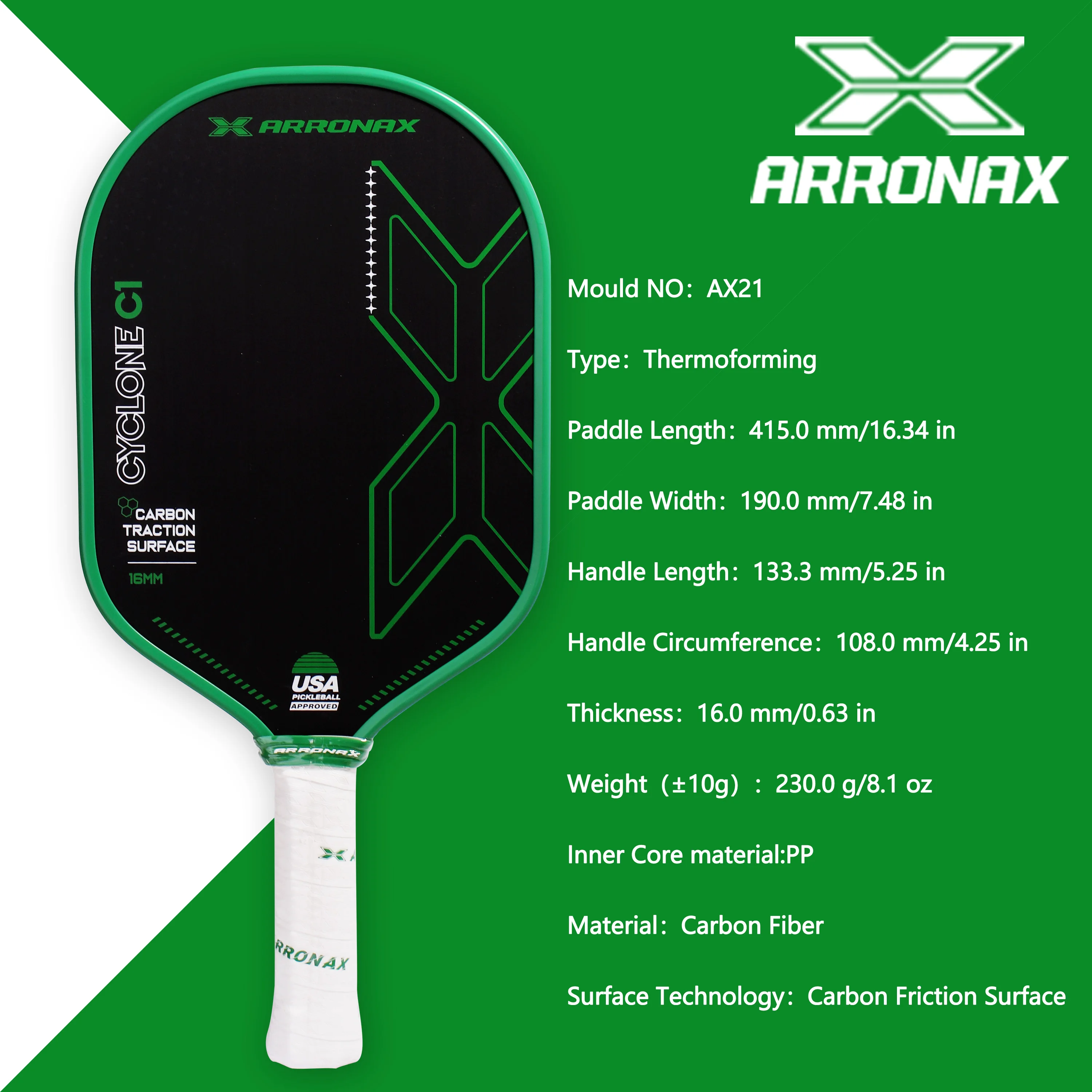 【COOL】ピックルボール パドル ARRONAX PERFORMANCE001 COOL】ピックルボール パドル ARRONAX PERFORMANCE001
