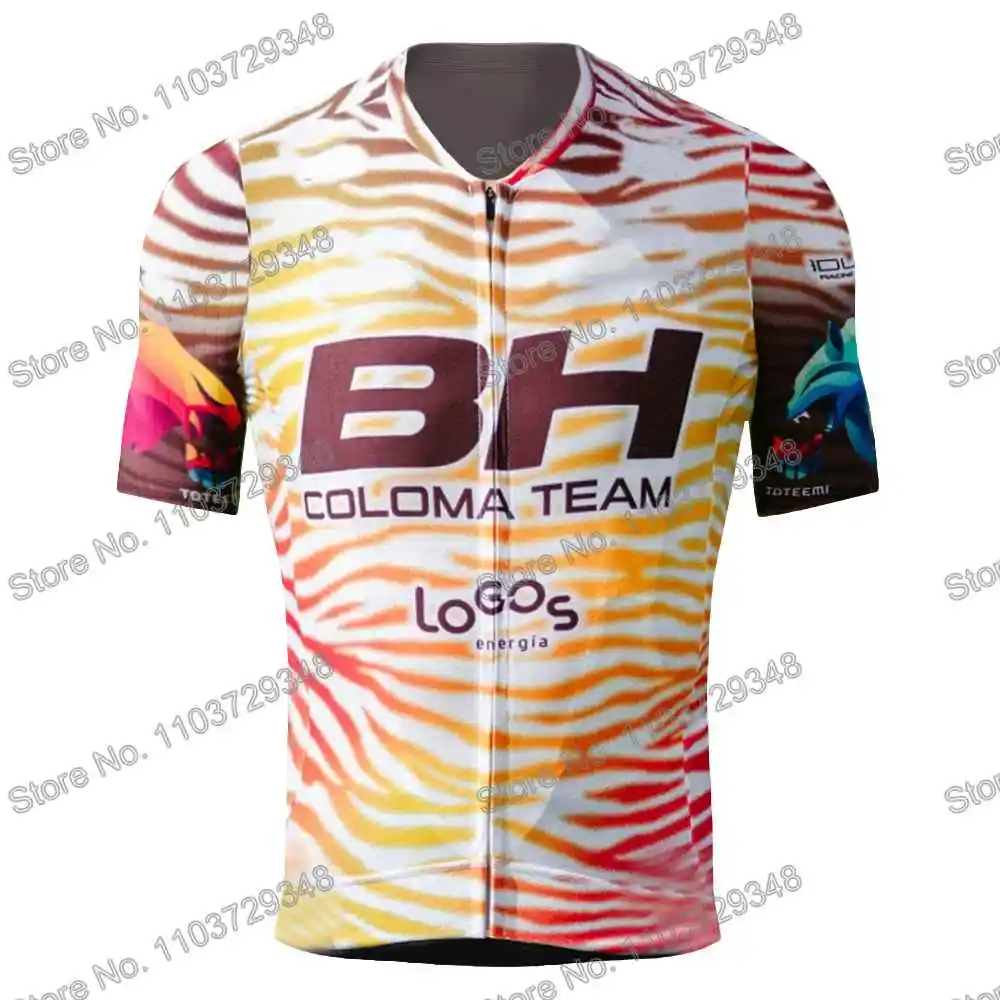 BH Coloma Team Cycling Jersey Men's Set Summer Cycling Clothing Road Bike Shirt Suit Short Sleeve MTB Bicycle Bib Shorts