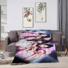 Kpop L-LE S-SSERAFIM Crazy Blanket comfort warm soft plush blanket suitable for sofa living room office bedroom travel and gifts 3