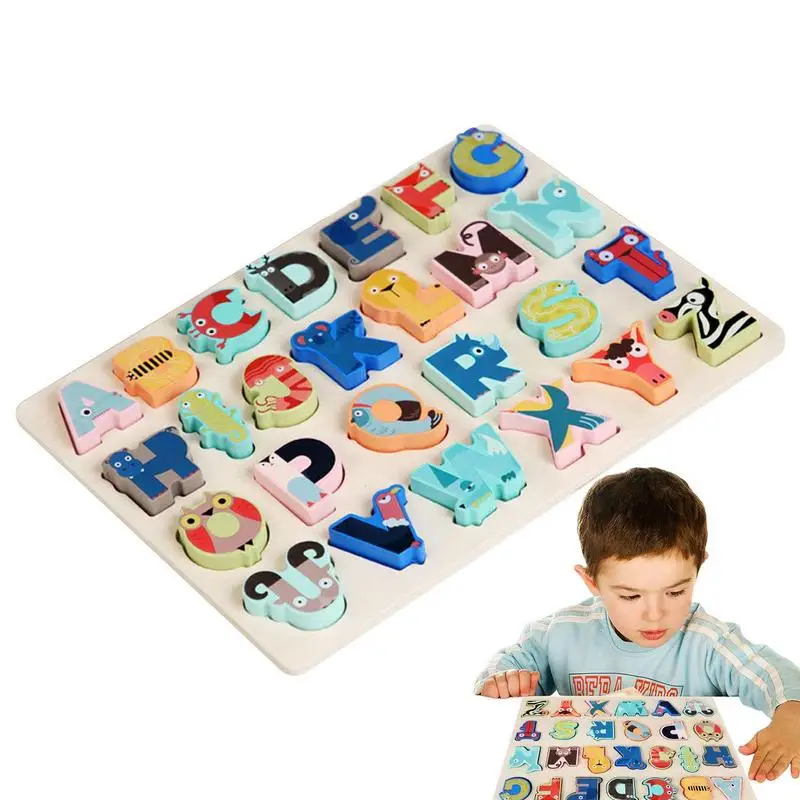 

Toddlers Puzzles ABC Puzzle Board Developmental Preschool Montessori Activity For Toddlers Boy Girl Fun Kindergarten Learning