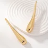 Exaggerate Big Water Droplet Drop Earrings for Women Trendy Simple Metal Statement Long Dangle Earrings Party Retro Jewelry Gift