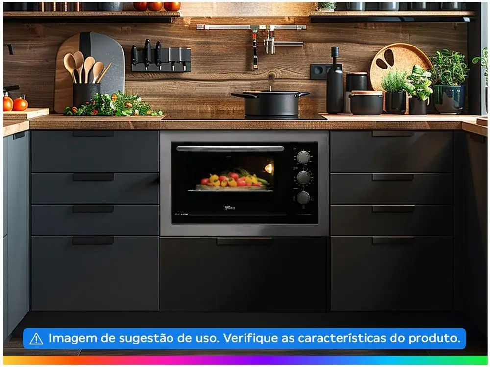 Forno Elétrico de Embutir Fischer 48L Fit Line - 110V 3