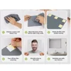 4PcsAcrylic Mirrors Set Self- Adhesive Mirror Tiles 2mm Thick Flexible Unbreakable Mirror Stickers Reflective Square Mirror Wall 6