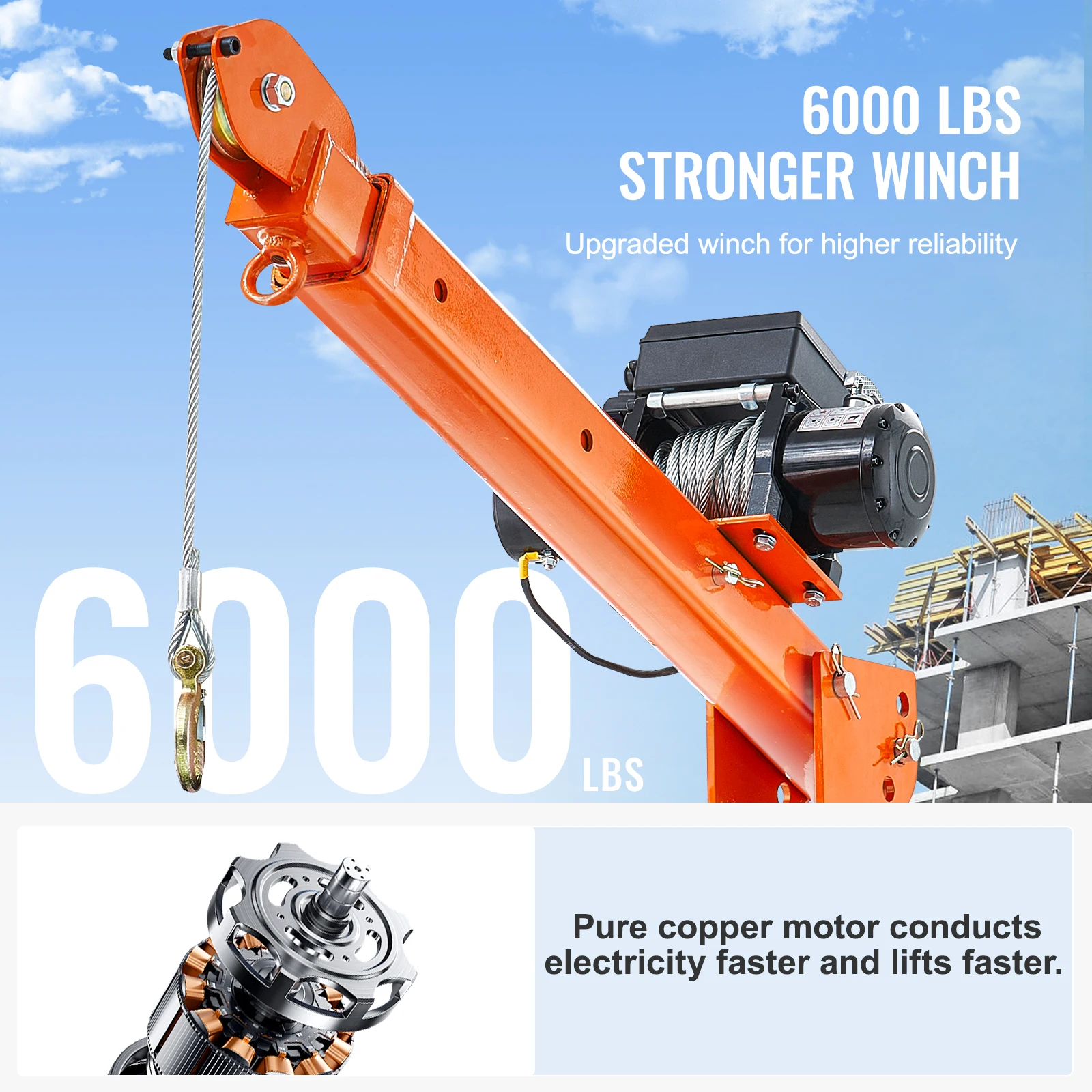Alloy Steel Electric Hoist Truck Crane with 360 Swivel