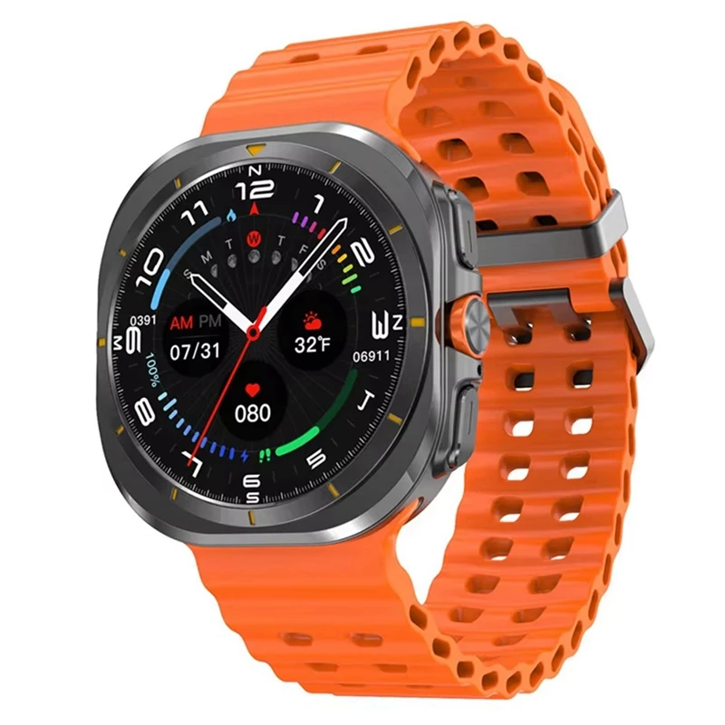DT Watch Ultra 47mm 스마트 시계 블루투스 통화 나침반 OrangeJAS