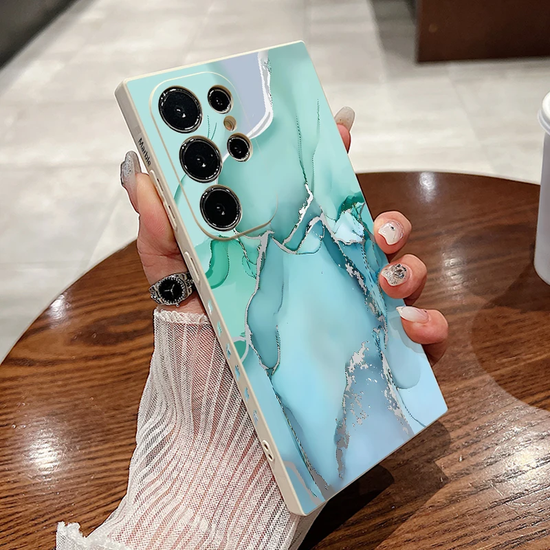 Vibrant Marble Design Soft Silicone TPU Phone Case Cover
