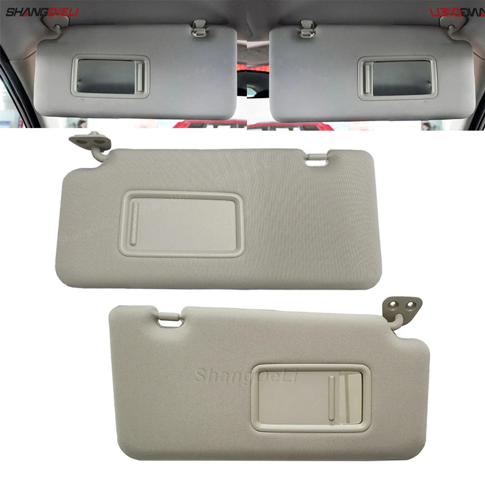 

1 пара левый правый автомобильный солнцезащитный козырек с зеркалом для Nissan Tiida 2005 - 2012 аксессуары