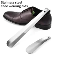 14/30/42CM Stainless Steel Shoe Horns Long Handle Home Professional Shoehorn Metal Shoe Extractor Shoe Remover Lifter Pull Tools 1