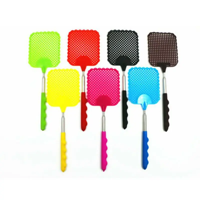 

Fly Killer Fly Swatter Retractable Telescopic 26-60cm 2pcs New Home Office Pest Flapper Summer Mosquito Swatter