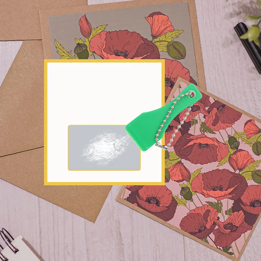20Pcs 플라스틱 복권 스크래쳐 도구 티켓용 스크래치 오프 도구 다목적 스크레이퍼 라벨 필름용 튼튼한 스크래쳐 도구