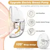Electric Breast Milk Pumping Machine Handsfree BPA Free Low Noise 4 Mode 12 Levels Intelligent Sucking Milk Wearable Breast Pump 4