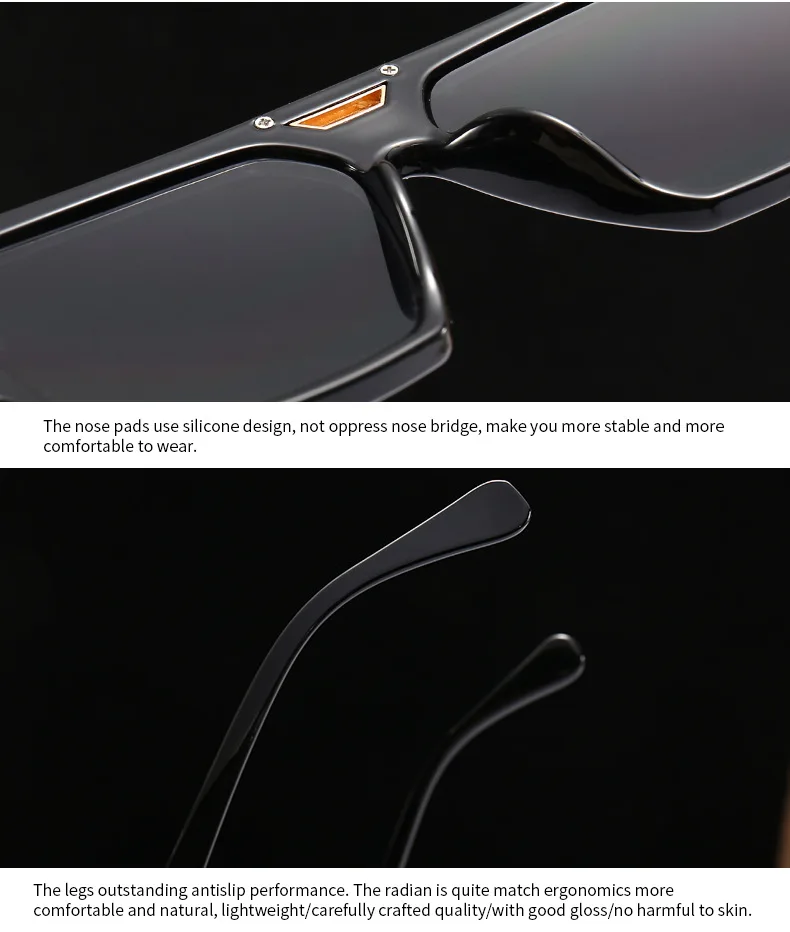 56478 Mode Männer Sonnenbrille Frauen 2023 Vintage Luxus Marke Designer Übergroßen Brillen Männlich Shades Uv400 Fahren Gläser – Detail 24