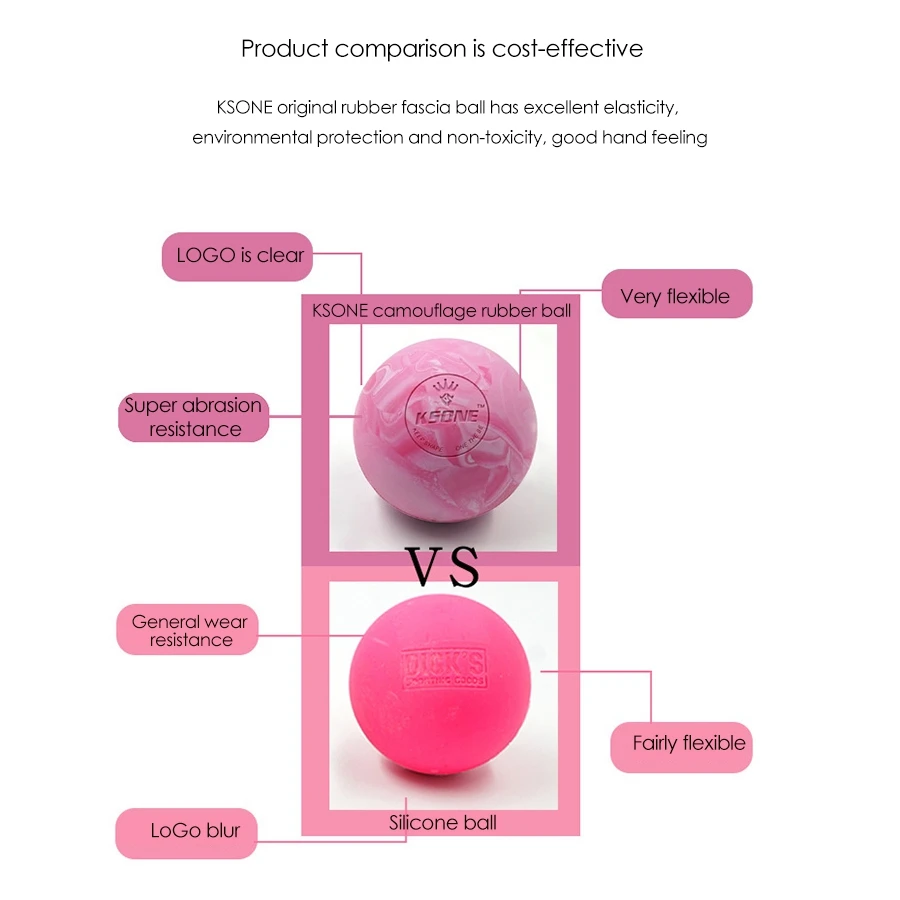 KSONE Lacrosse Massage Ball Portable Fitness Massage Ball Muscle Roller Relaxation Soft Ball 4, massage ball,fascia ball,muscle relaxer massager