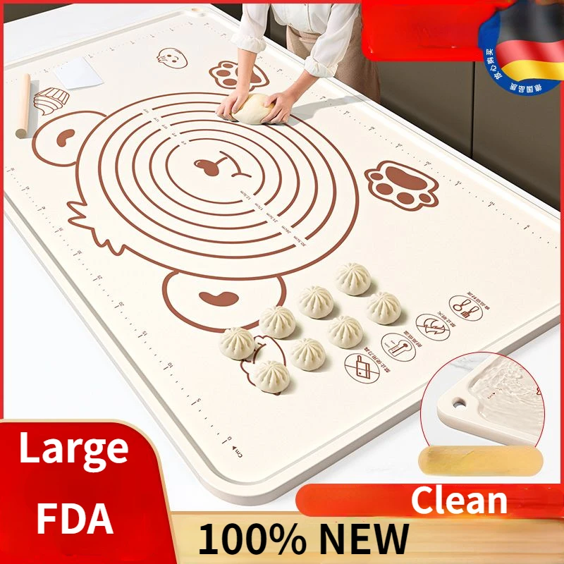 

Silicone Baking Mat Pizza Dough Maker Pastry Kitchen Gadgets Rolling Cooking Tools Utensils Home Bakeware Kneading Accessories