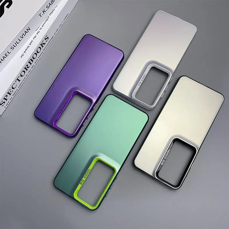 Matte Laser Colorful Shockproof Bumper Armor Phone Case