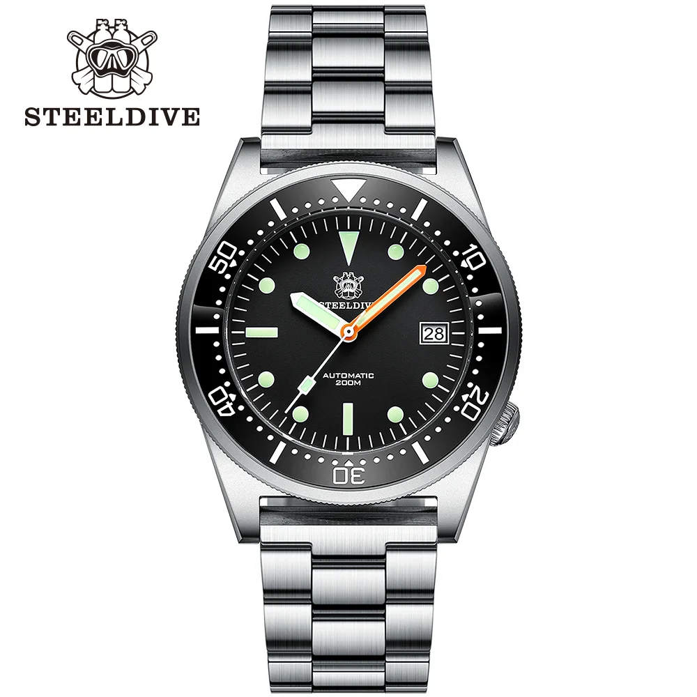 

STEELDIVE Official SD1979 Dive Mechanical Watch Swiss Luminous 200M Waterproof Ceramic Bezel NH35 Automatic Movement Wristwatch