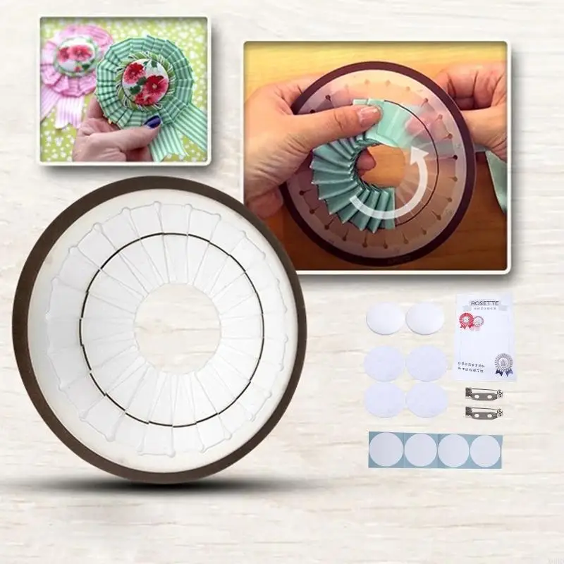X6HD Rosette Maker Professional Badge Button Maker Rosette Brooch With Pin