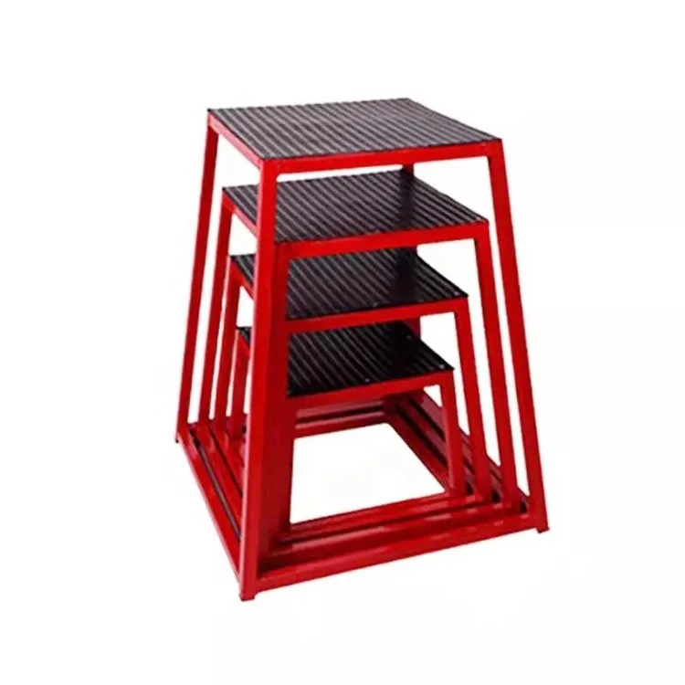 Gym Fitness Equipment Steel Jump Exercise Set of Box Jump Plyo Boxes
