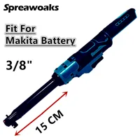 Electric Ratchet Wrench Upgraded Extended Head Removal Screw Nut 220N.m 3/8" Cordless Driver Power Tools For Makita 18V Battery 2