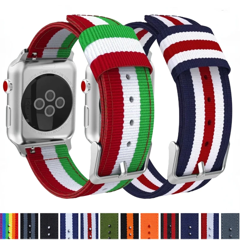 

Nylon Strap For Apple Watch Ultra 8 7 45mm 49mm 44mm 41mm 40mm Sport Comfortable Bracelet wrist Band for iwatch 6 5 4 SE 3 42mm