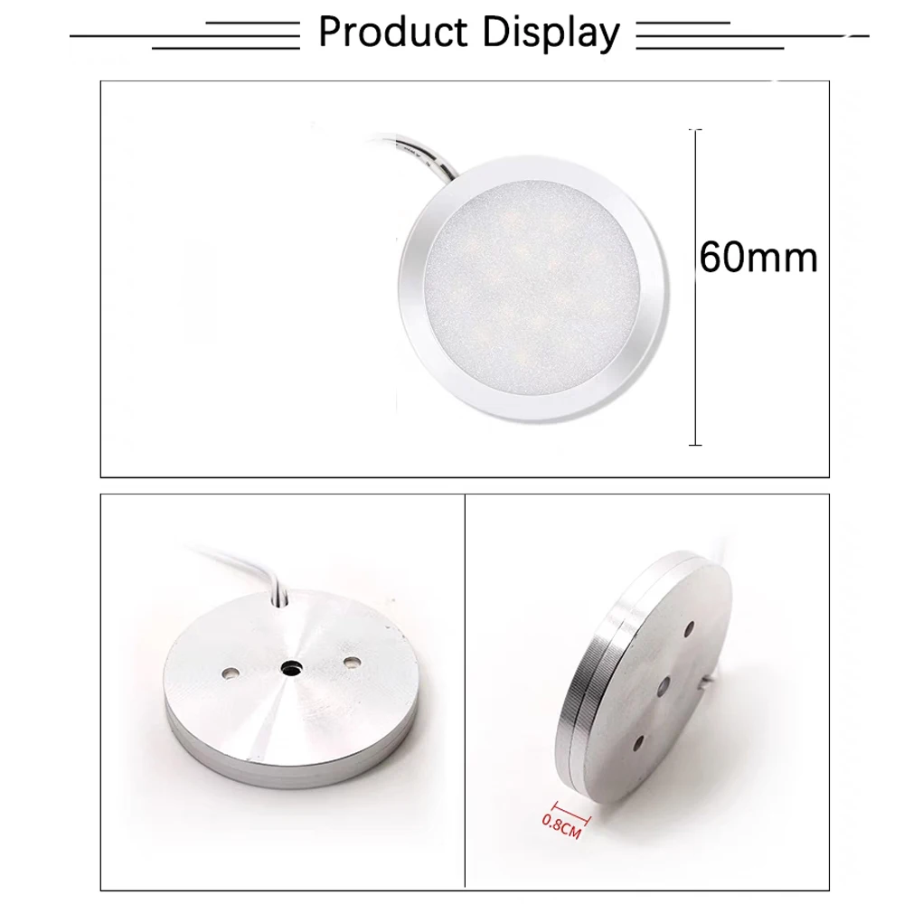 6/10pcs Interior 5V USB Puck Lights Boat Camping Trailer Lights LED Spot Light Van Camper Caravan Lights Motorhome LED Lighting 4