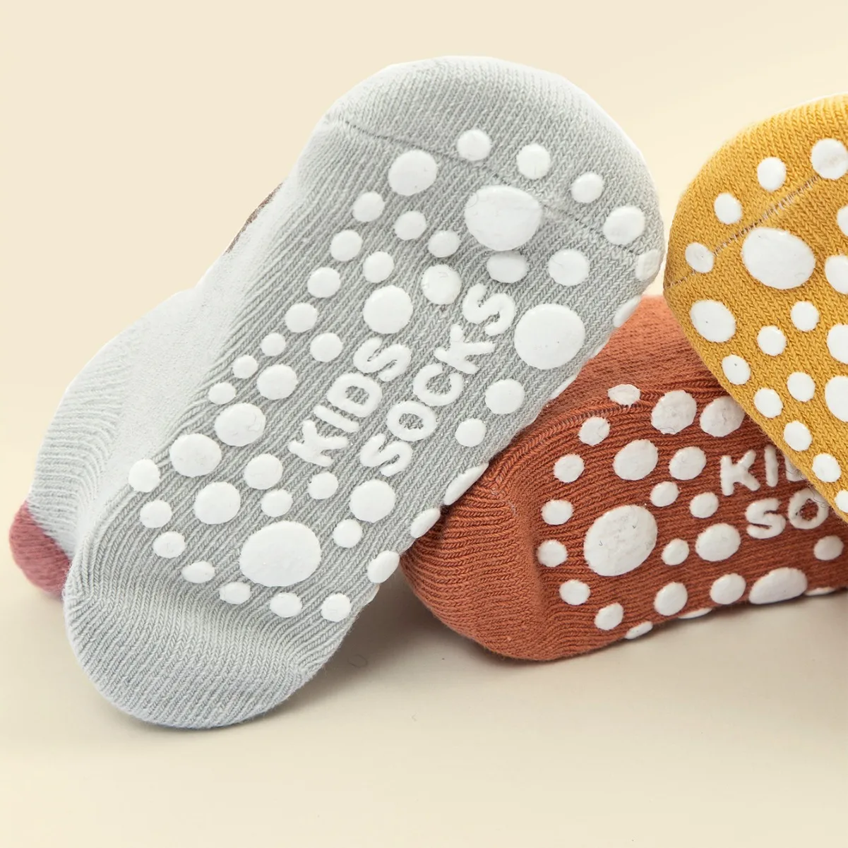 6 Pairs/Lot Cotton Baby Anti-slip Boat Socks For Boys Girls Low Cut Floor Kids Toddler Sock With Rubber Grips For 0-5Years 3