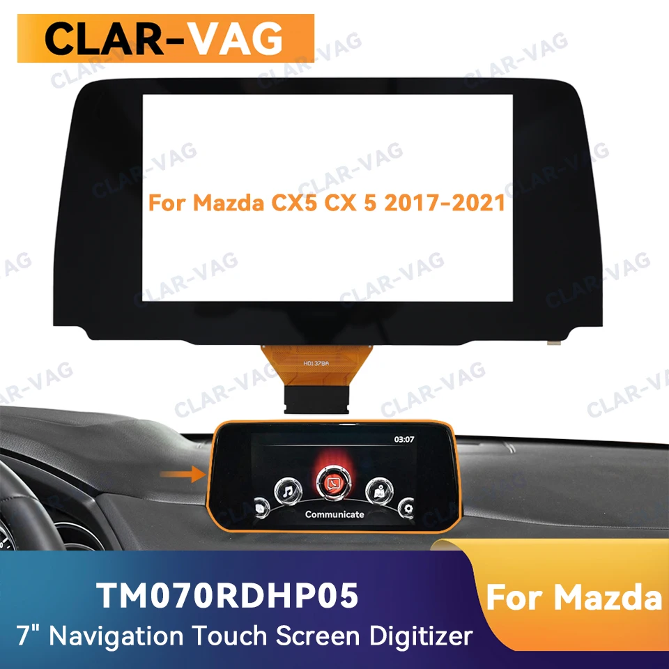 Car Multimedia Player Multimedia Touch Screen 7 Inch 50 Pin Touch Screen Glass Digitizer For Mazda CX 5 Car DVD Player Navigation Radio Parts