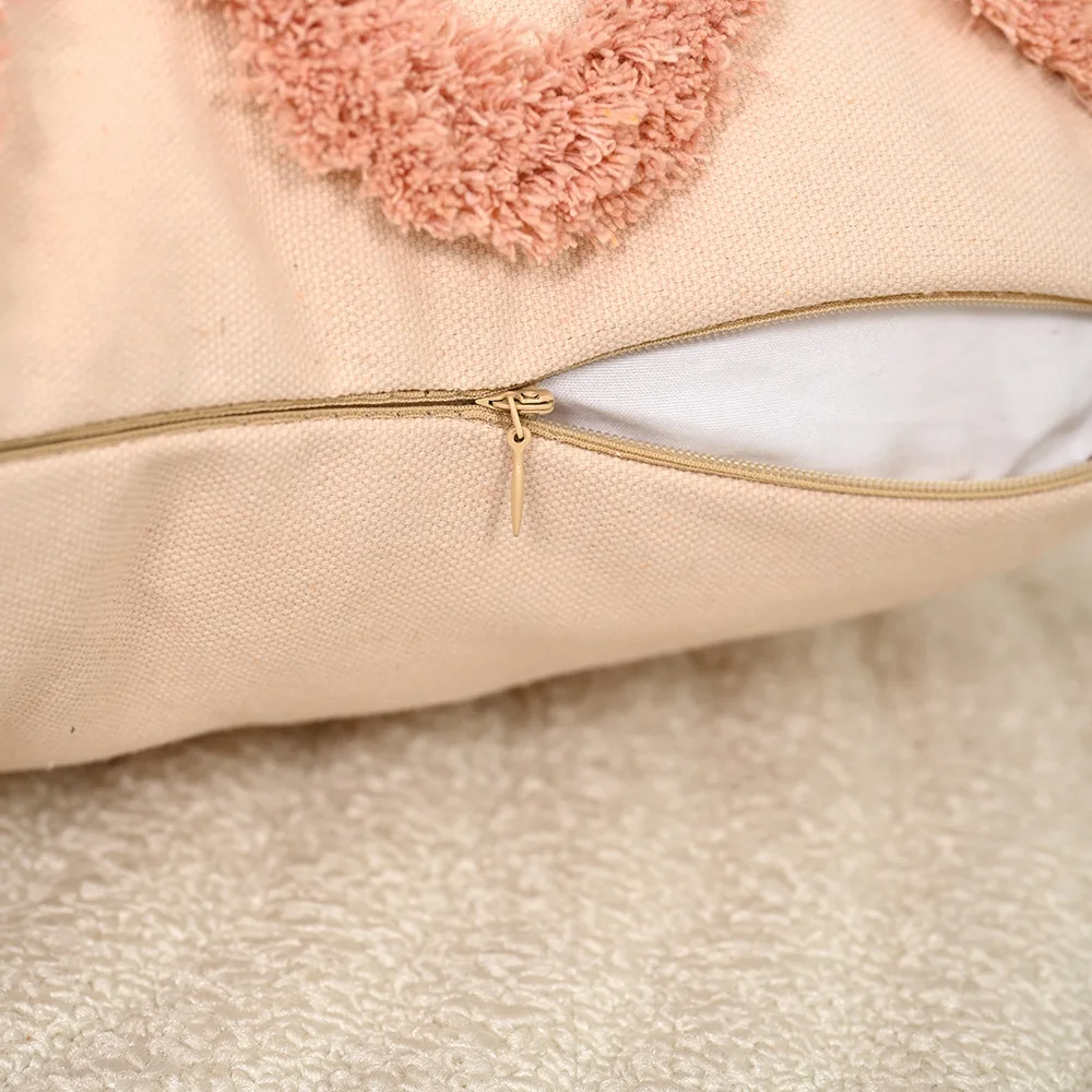 Boho getuftete neutrale Leinen-Kissenbezüge, abstrakte moderne gestreifte dekorative Kissenhüllen für Sofa, Bett, Wohnzimmerdekoration – Detail 8