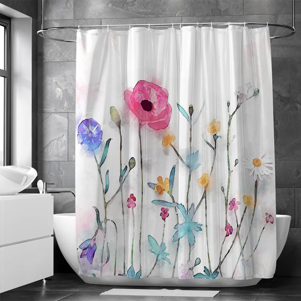 Cortinas De Ducha Para Decoración De Baño, Diseños Creativos, Puntos Naranjas Sobre Tela De Poliéster Impermeable, 72 Pulgadas De Ancho X 78 Pulgadas De Largo Con Ganchos, Lavable A Máquina