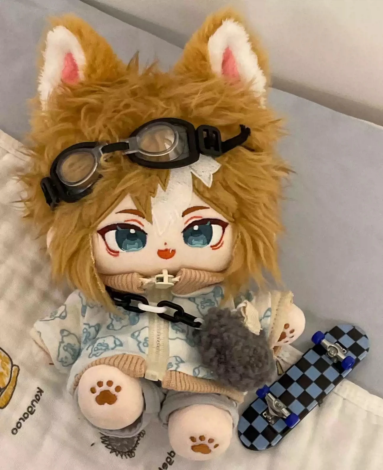

In Stock Game Anime Genshin Impact Kawaii Gorou 20cm Cosplay Soft Plush Stuffed DollBody Dress Up Plushie Pillow Christmas Gift
