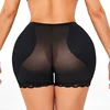Qtree Women Padded Panty Push Up Butt Lifter Briefs Hip Enhancer Seamless Tummy Control Panties Pad Buttocks Lingeries Shapewear - Black, L