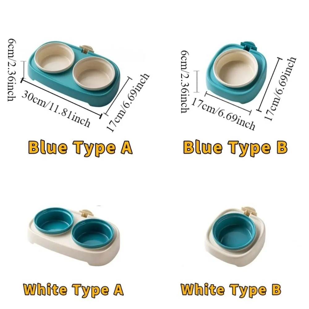 Pet Supplies Slanted Pet Feeding Bowl Anti-Flip Wall-mountable Pet Slow Feeder Bowl Detachable Cat Food Bowl Home