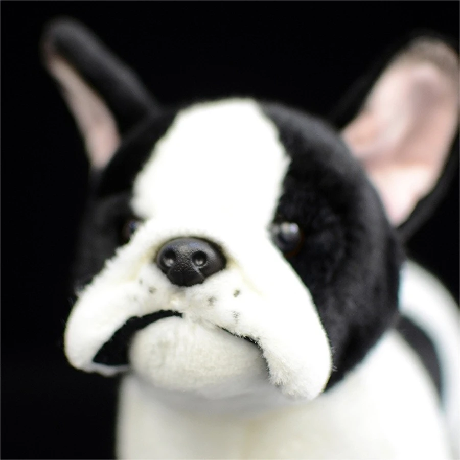 French Bulldog High Fidelity Anime Cute Plushie Dog Terrier Plush Toys Lifelike Animals Simulation Stuffed Doll Kawai Toy Gifts 4
