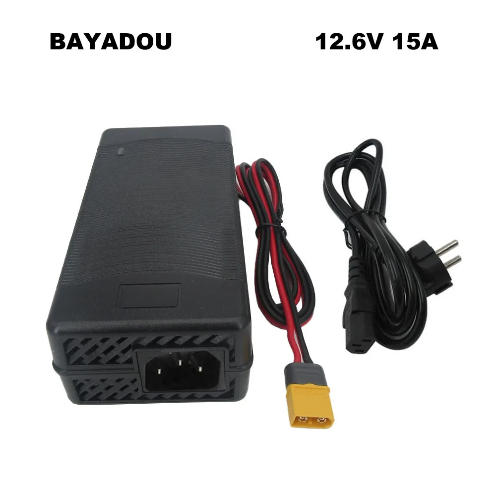 

SJT300E 12V 15A Lithium Battery Charger 12 Volt 3S 10.8V 11.1V 12.6V UPS System Solar Car LFP Energy Storage Fast Charger XT60