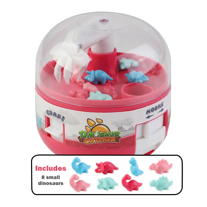 Mini Dinosaur Claw Machine Children's Crane Grab Machines Happy Egg Twist Machine Toys for Children Game Dolls for Girls Gifts 5