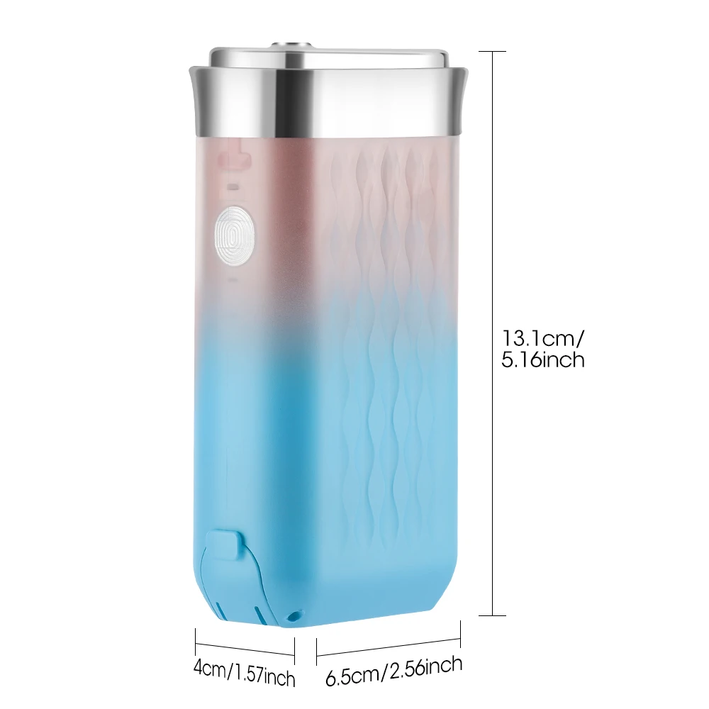 Portable Smart Electric Oral Irrigator Water Flosser 3 Modes Rechargeable Dental Water Jet Irrigator 4 Jets Dental Teeth Cleaner