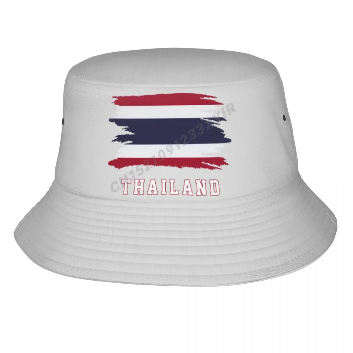 

Bucket Hats Thailand Flag Cool Thai Fans Sun Shade Cool Outdoor Summer Fisherman Caps Fishing Hat