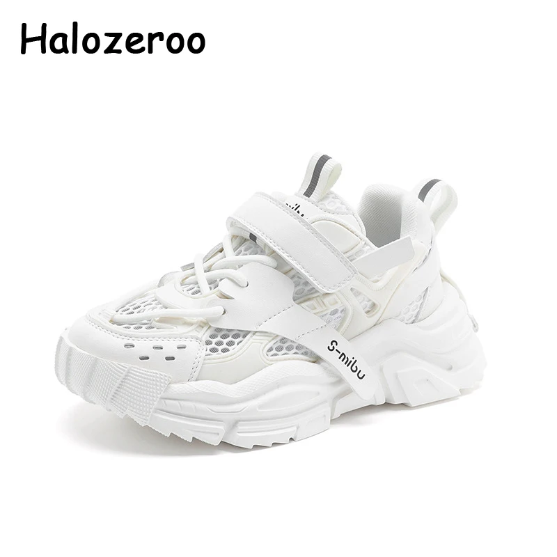 

New Kids Sport Sneakers Baby Girls Mesh Shoes Children Brand Chunky Sneakers Boys White Casual Sneakers Fashion Trainers Spring
