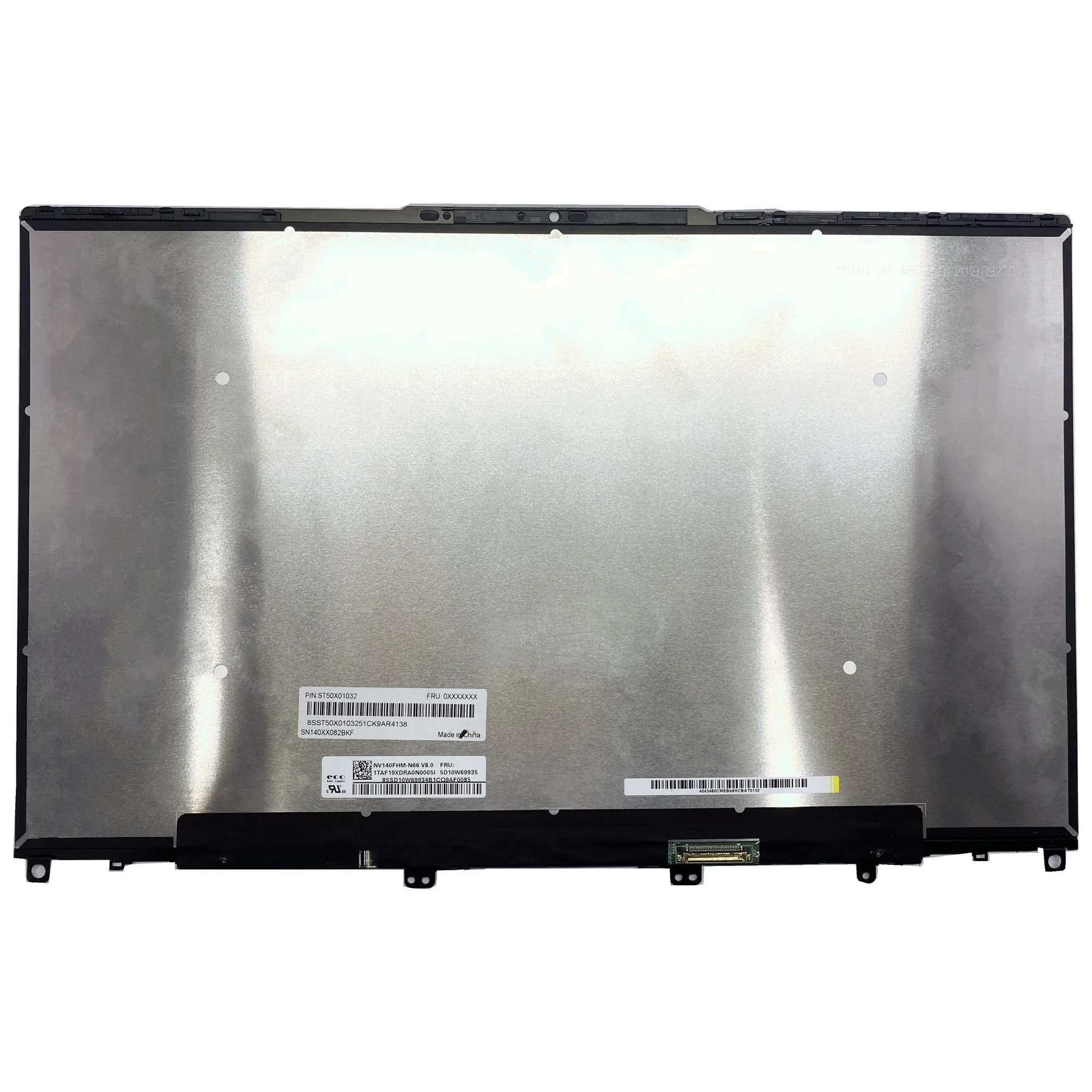 

NV140FHM-N66 для Lenovo Yoga Slim 7-14IIL05 4ITL05 14,0 ''сборка сенсорного ЖК-экрана ноутбука 1920*1080 Fru: 5D10W69935