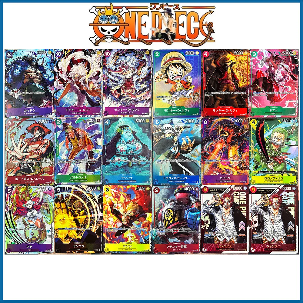 

Anime One Piece DIY ACG Boys Battle Game Toys Ace Roronoa Zoro Luffy Uta Nami Collectible Card Christmas Birthday Present