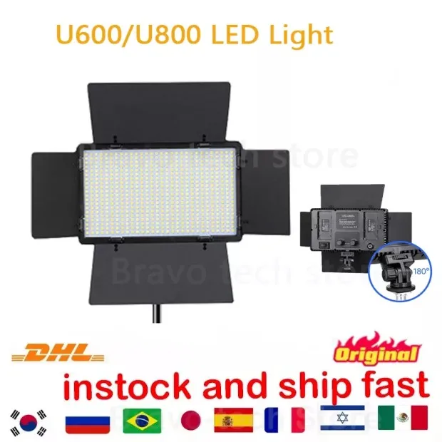 U600 U800 Led Photo Studio Light For Tiktok Youbute Live Video Lighting