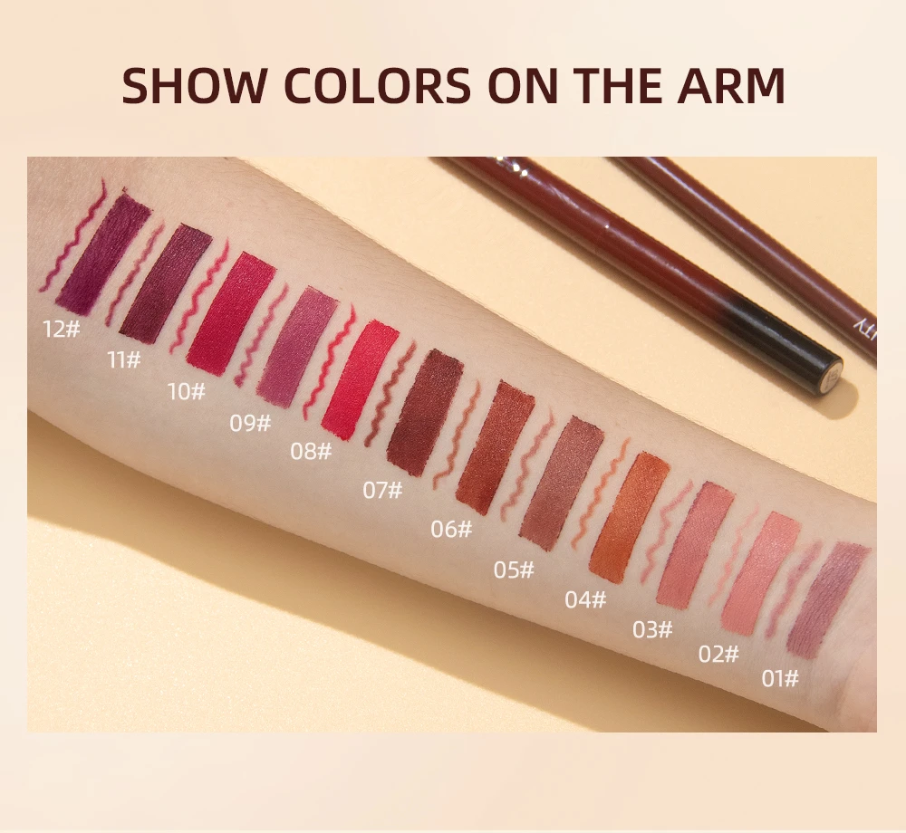 Langhaftendes Lippenstift- Und Lipliner-set In Nude Und Rot_voghion.com