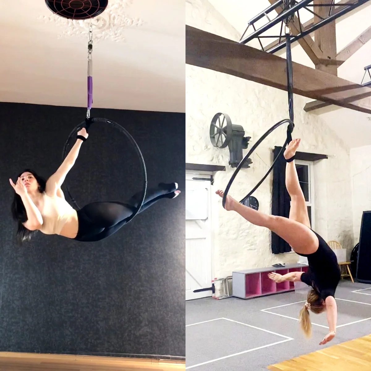 Aerial Hoop Hand Loop Strap Noose Aerial lyra trapeze straps for Yoga Training Lyra Hoop Strap Fitness