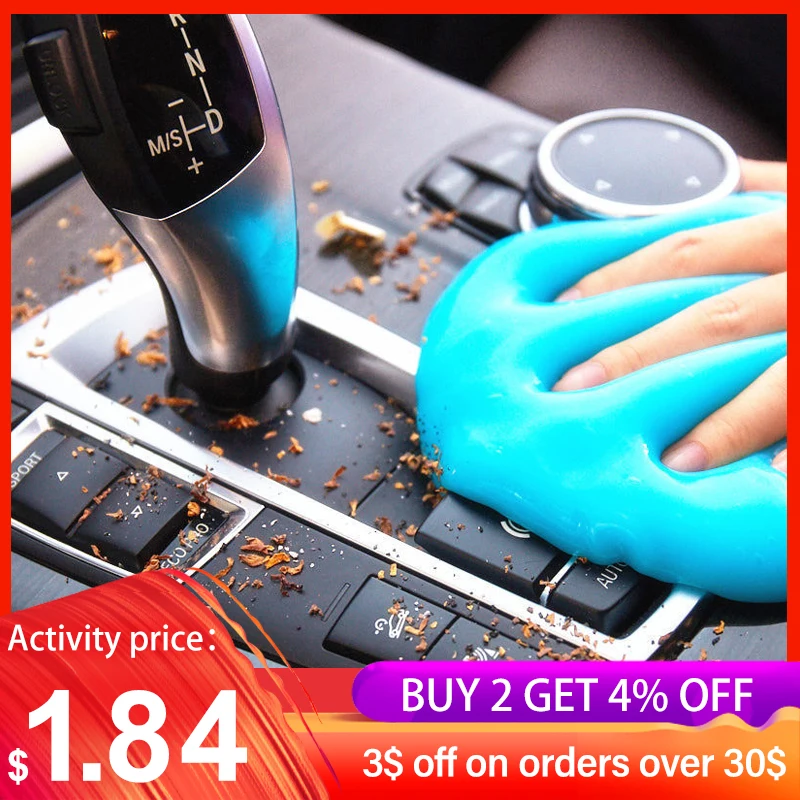 Car Wash Interior Car Cleaning Gel Slime For Cleaning Machine Auto Vent Magic Dust Remover Glue