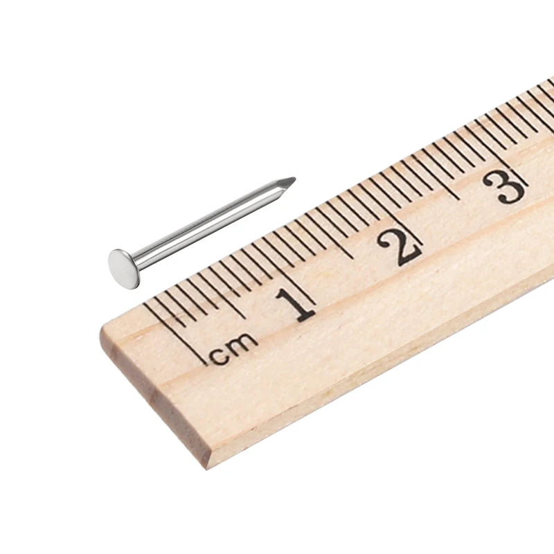 200pcs Round Head Nails 1.4x16mm Steel Tiny Nails For Jewelry Chest Box Case Hinge Furniture Drum Pictures