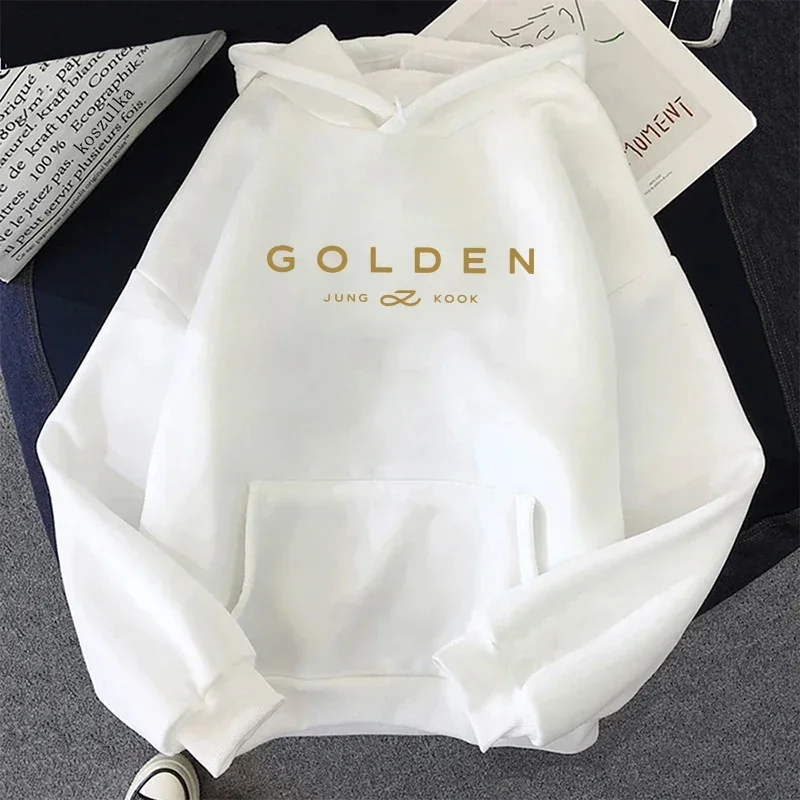 Women's K-pop Jungkook Fans Printed Hoodies – Fashionable Casual Comfort Pullover Sweaters for Fall and Winter