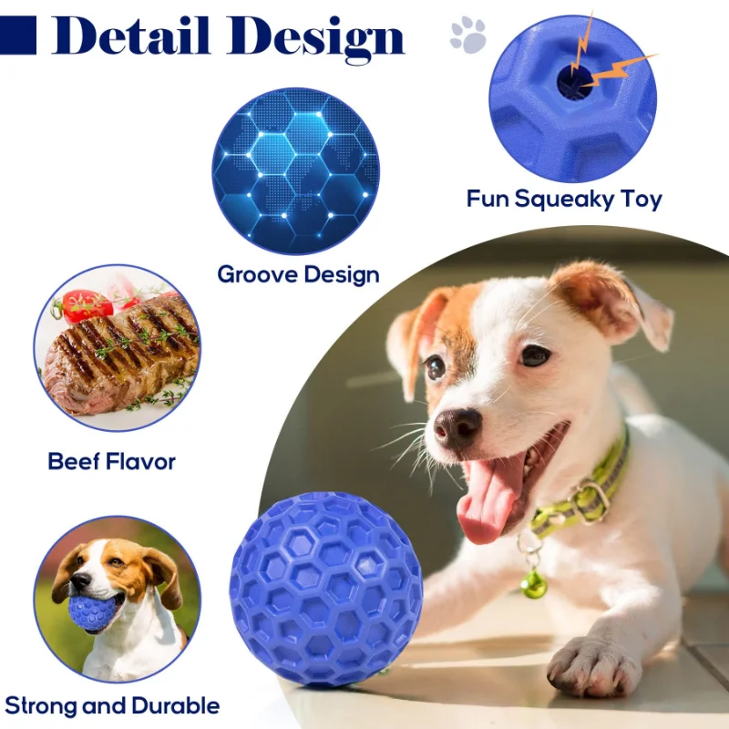 Outdoor Dog Toys Durable Tough Dogs Chew Toy Relieving Anxiety Interactive  Squeaky Pet Dog Ball Training for Teething Small Dogs - AliExpress