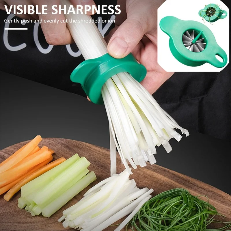 New Green Onion Easy Slicer Shredder Plum Blossom Cut Green Onion Wire Drawing Superfine Vegetable Shredder Kitchen Accessories